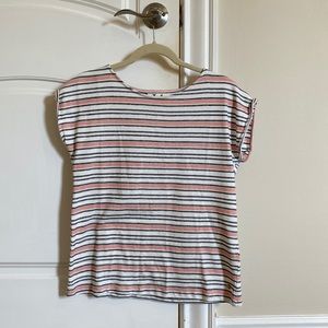 ROXY GIRL short sleeve striped blouse